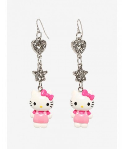 Hello Kitty Bling Drop Earrings $5.93 Earrings