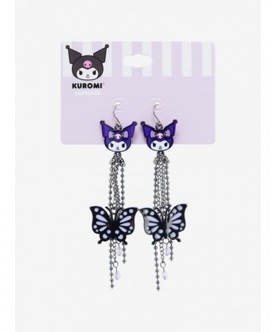Kuromi Butterfly Drop Bead Earrings $4.39 Earrings