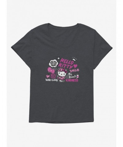 Hello Kitty Kindness Girls T-Shirt Plus Size $7.17 T-Shirts