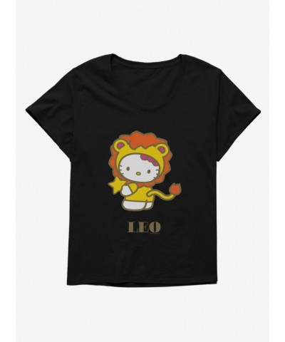 Hello Kitty Star Sign Leo Girls T-Shirt Plus Size $10.17 T-Shirts