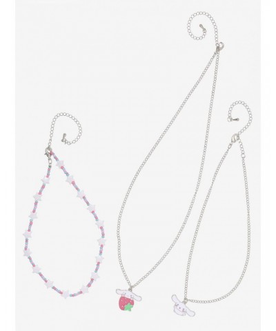 Cinnamoroll Strawberry Chain Beaded Necklace Set $5.93 Necklace Set