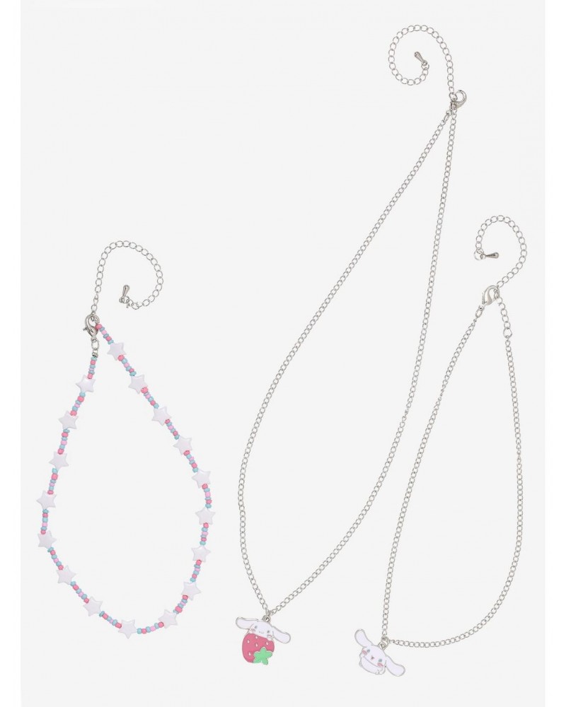 Cinnamoroll Strawberry Chain Beaded Necklace Set $5.93 Necklace Set