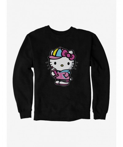 Hello Kitty Spray Can Front Sweatshirt $13.58 Sweatshirts