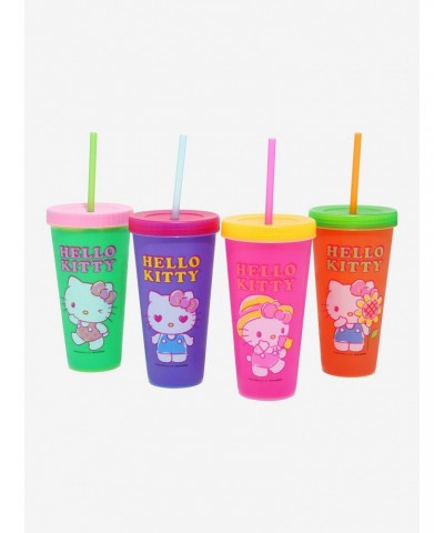 Hello Kitty Color-Changing Acrylic Travel Cup Set $11.45 Cup Set