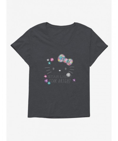Hello Kitty Star Light Star Bright Girls T-Shirt Plus Size $7.42 T-Shirts
