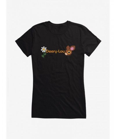 Deery-Lou Flower Logo Girls T-Shirt $8.17 T-Shirts