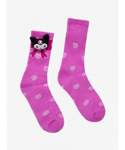 Kuromi 3D Plush Crew Socks $3.61 Socks