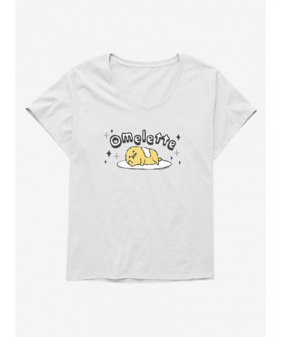Gudetama Omelette Girls T-Shirt Plus Size $10.87 T-Shirts