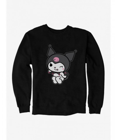Kuromi Flirty Wink Sweatshirt $9.74 Sweatshirts