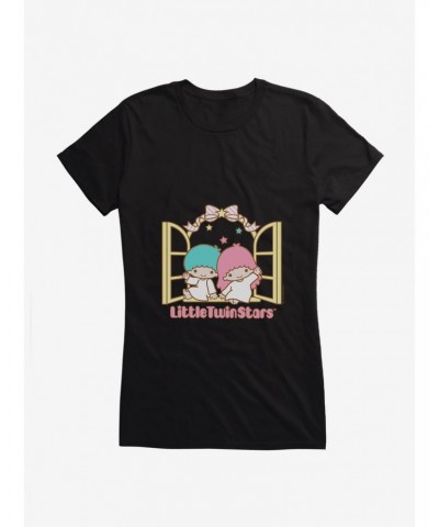 Little Twin Stars Waving Hello Girls T-Shirt $6.57 T-Shirts