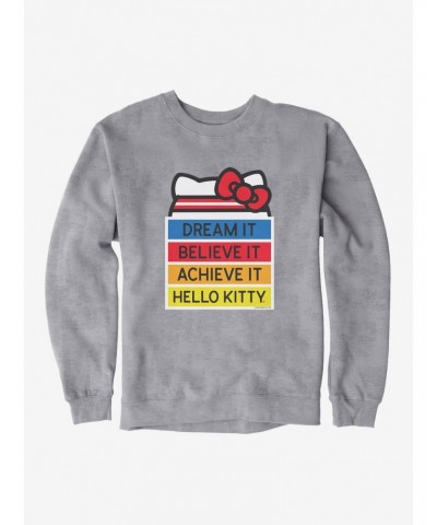 Hello Kitty Dream It Believe It Achieve It Sweatshirt $14.17 Sweatshirts