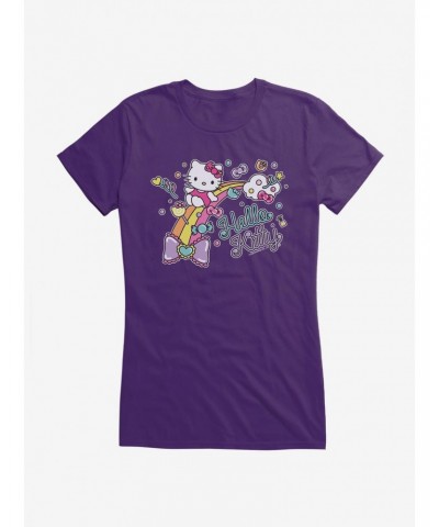 Hello Kitty Sugar Rush Candy Rainbow Girls T-Shirt $7.17 T-Shirts