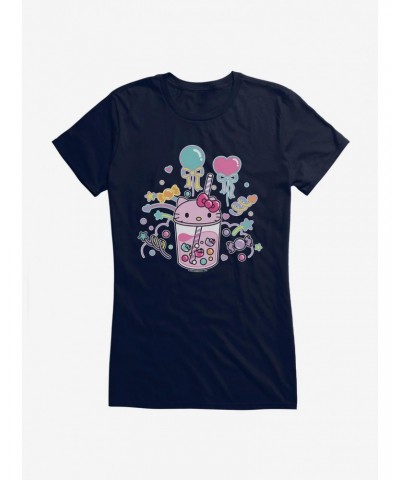Hello Kitty Sugar Rush Candy Boba Girls T-Shirt $6.37 T-Shirts