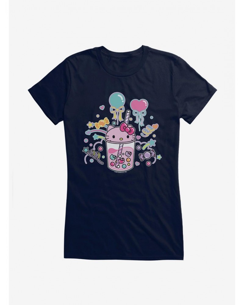 Hello Kitty Sugar Rush Candy Boba Girls T-Shirt $6.37 T-Shirts