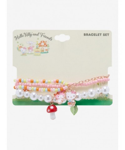 Hello Kitty & My Melody Mushroom Bracelet Set $5.03 Bracelet Set