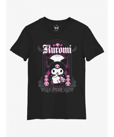 Kuromi Bat Boyfriend Fit Girls T-Shirt $8.17 T-Shirts