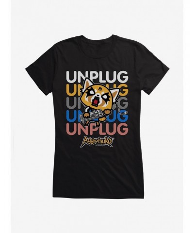 Aggretsuko Unplug Girls T-Shirt $8.37 T-Shirts