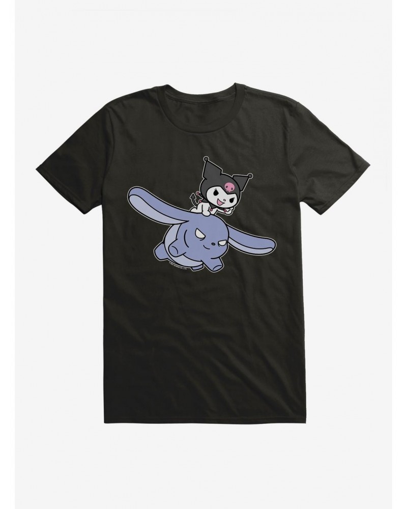 Kuromi Flying Baku T-Shirt $8.60 T-Shirts