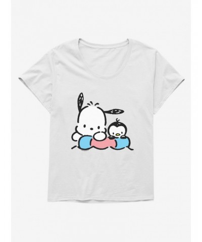 Pochacco Tubular Summer Girls T-Shirt Plus Size $8.79 T-Shirts