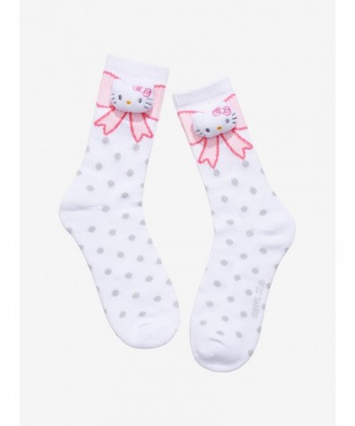 Hello Kitty Plush Head Crew Socks $4.54 Socks