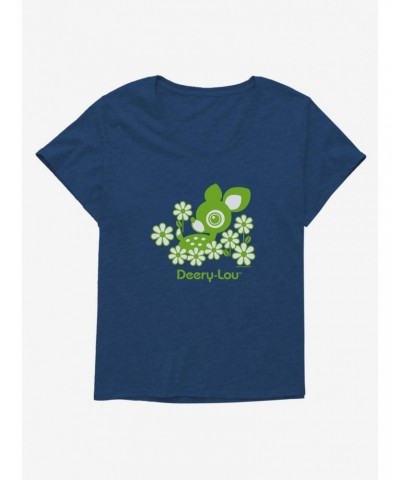 Deery-Lou Floral Green Design Girls T-Shirt Plus Size $8.09 T-Shirts