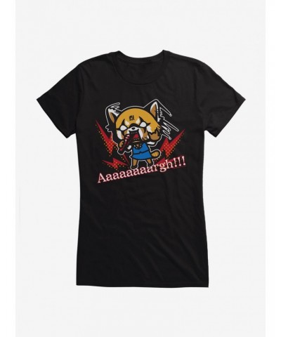Aggretsuko Metal Raging Girls T-Shirt $9.36 T-Shirts