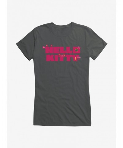 Hello Kitty Sweet Kaiju Stencil Girls T-Shirt $8.17 T-Shirts