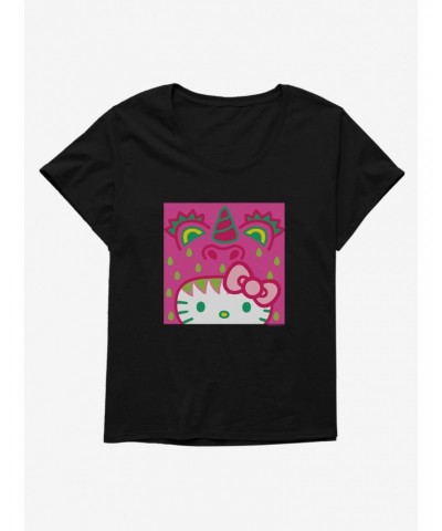 Hello Kitty Sweet Kaiju Icon Girls T-Shirt Plus Size $7.17 T-Shirts