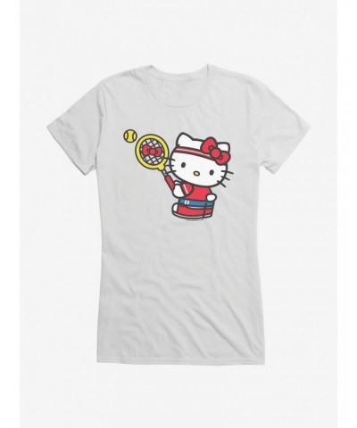 Hello Kitty Tennis Serve Girls T-Shirt $7.37 T-Shirts