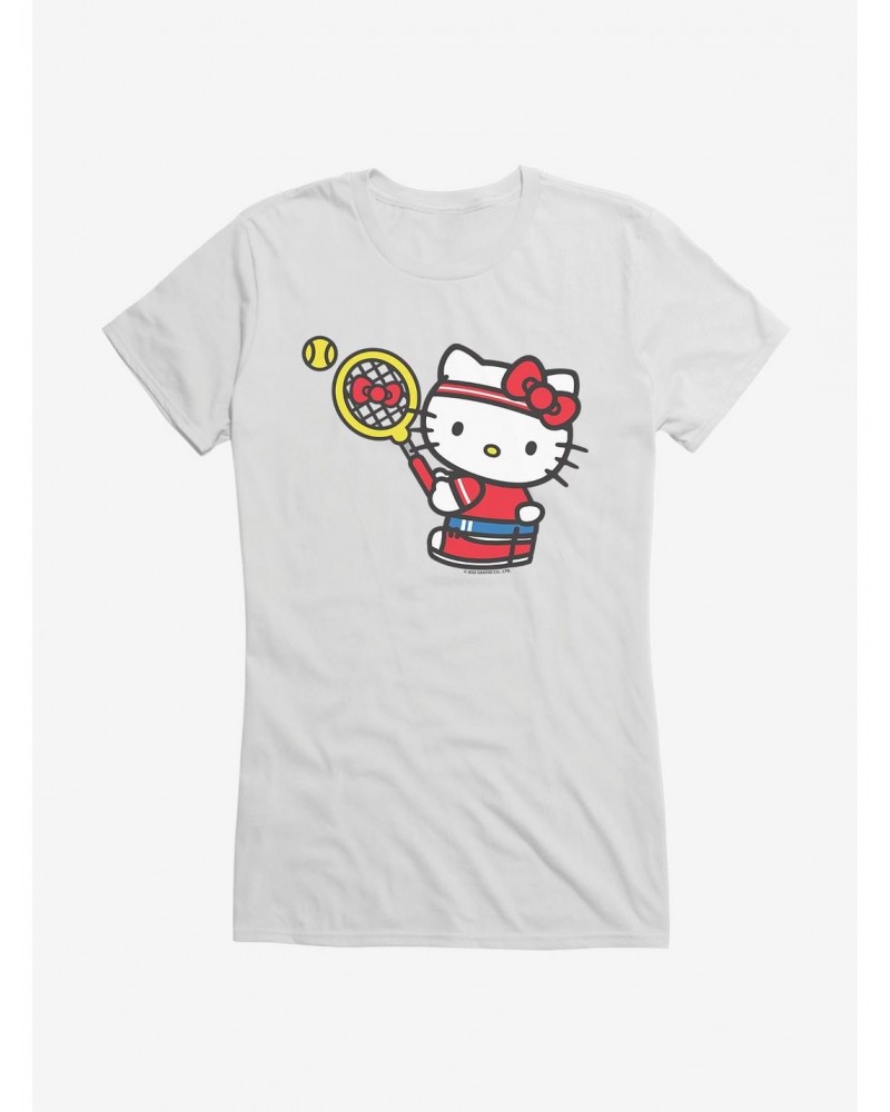 Hello Kitty Tennis Serve Girls T-Shirt $7.37 T-Shirts