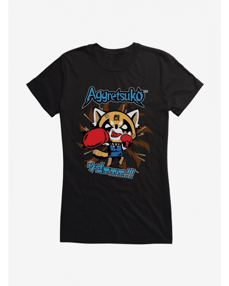 Aggretsuko Stay Balanced Girls T-Shirt $6.97 T-Shirts
