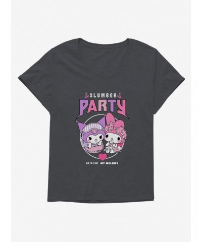 My Melody & Kuromi Metal Slumber Party Girls T-Shirt Plus Size $10.76 T-Shirts