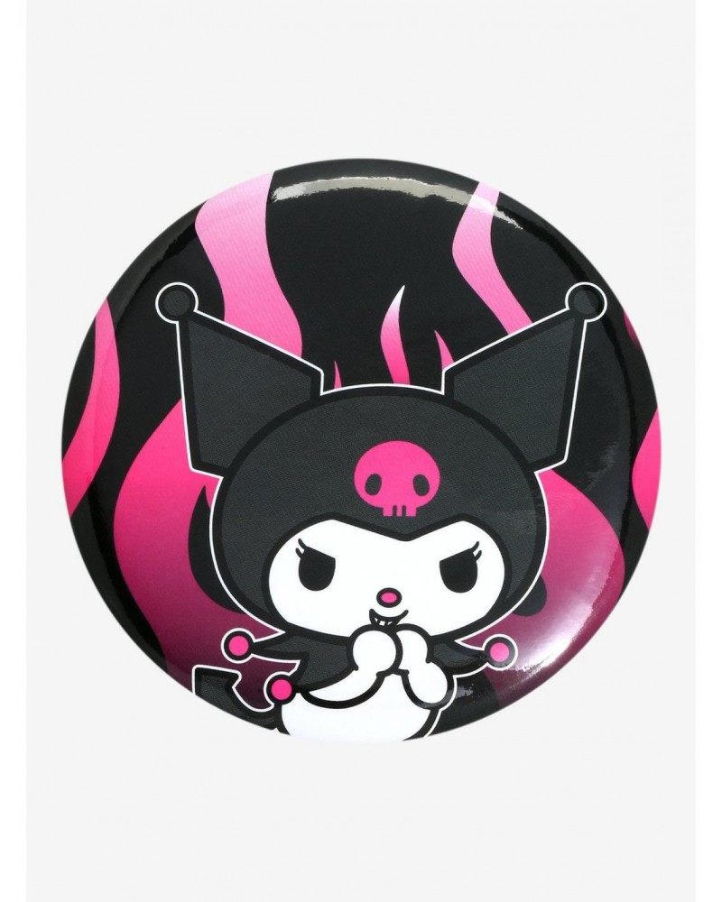 Kuromi Flame 3 Inch Button $1.28 Buttons