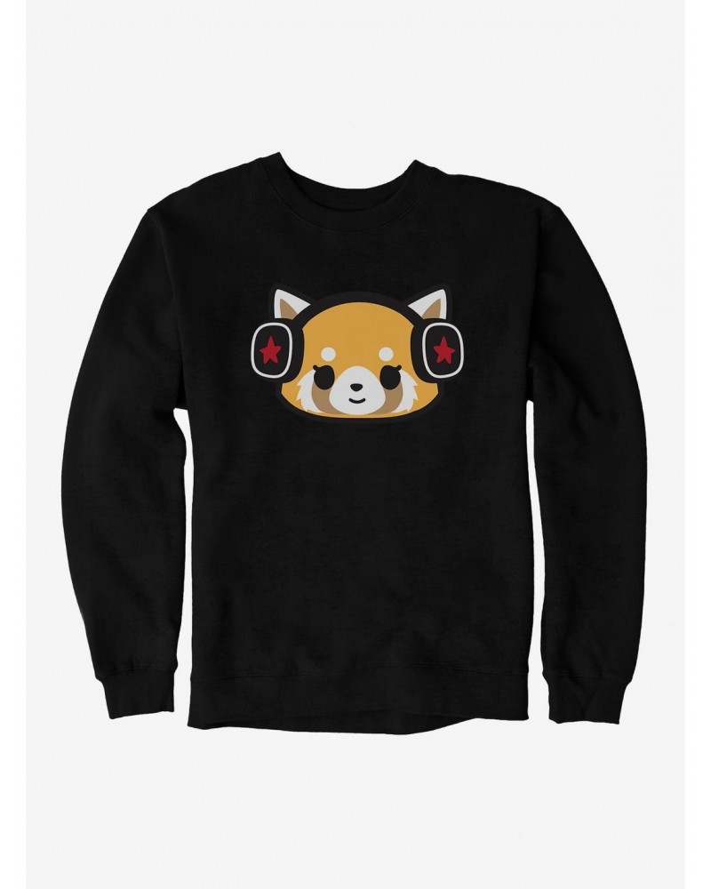 Aggretsuko Metal Headphones Sweatshirt $11.51 Sweatshirts