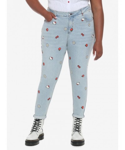 Hello Kitty Icons Mom Jeans Plus Size $20.13 Jeans