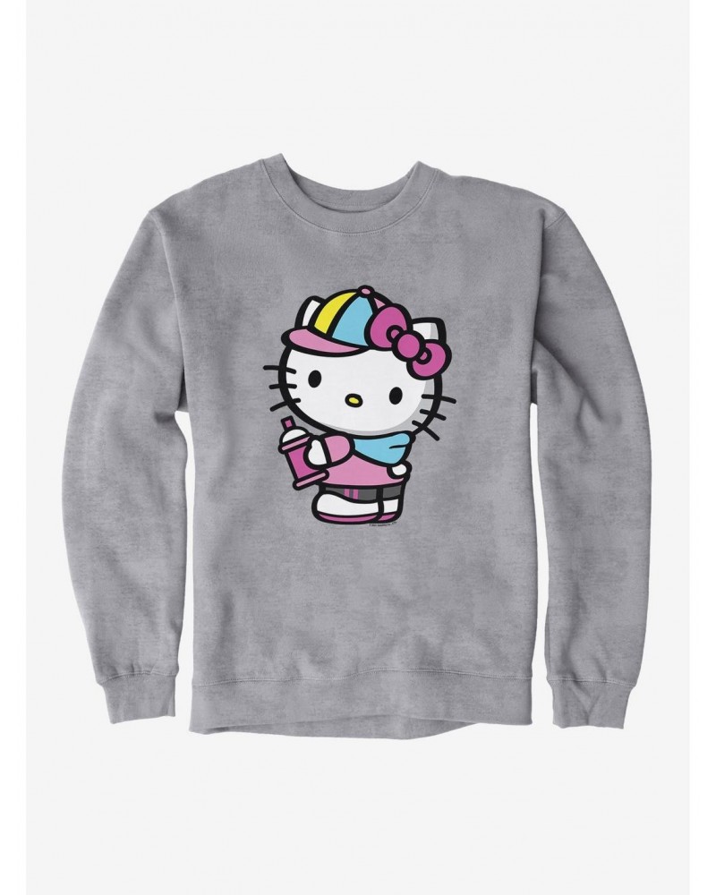Hello Kitty Spray Can Side Sweatshirt $14.46 Sweatshirts