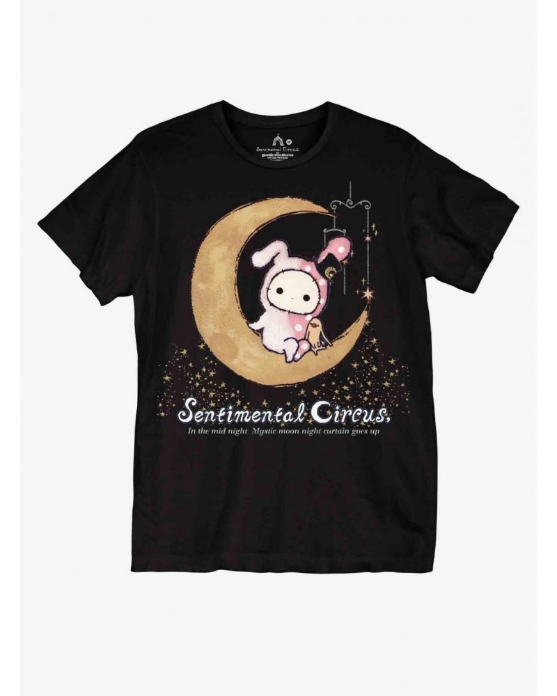 Sentimental Circus Shappo Bunny Boyfriend Fit Girls T-Shirt $4.61 T-Shirts
