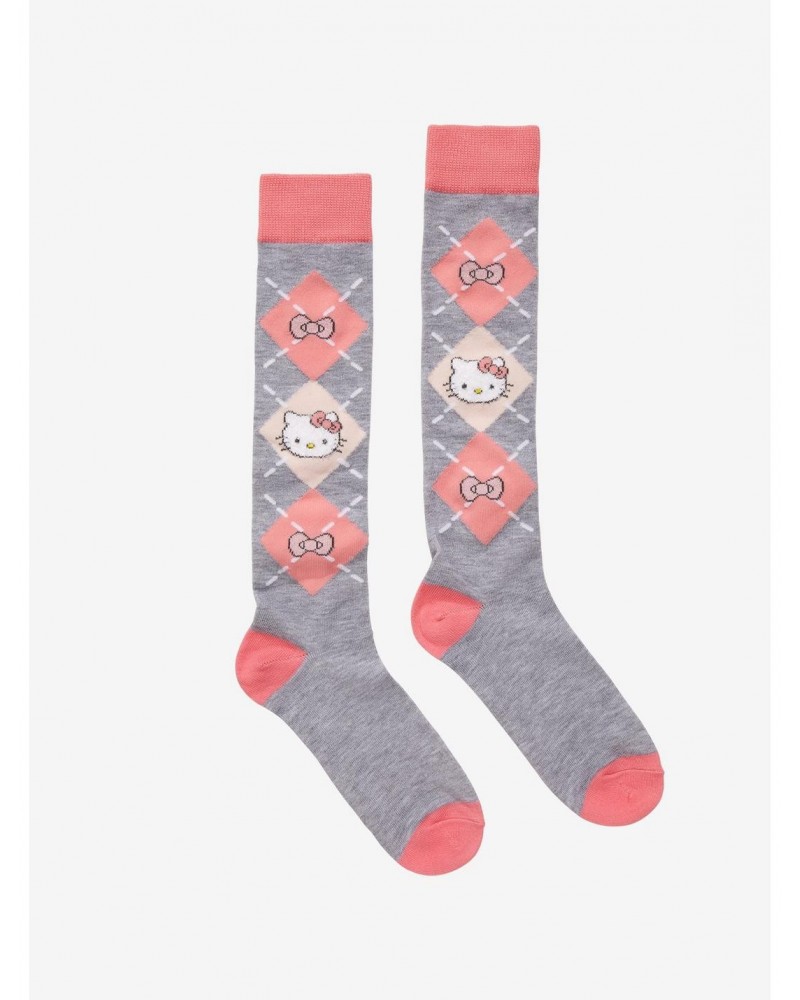 Hello Kitty Argyle Knee-High Socks $2.77 Socks