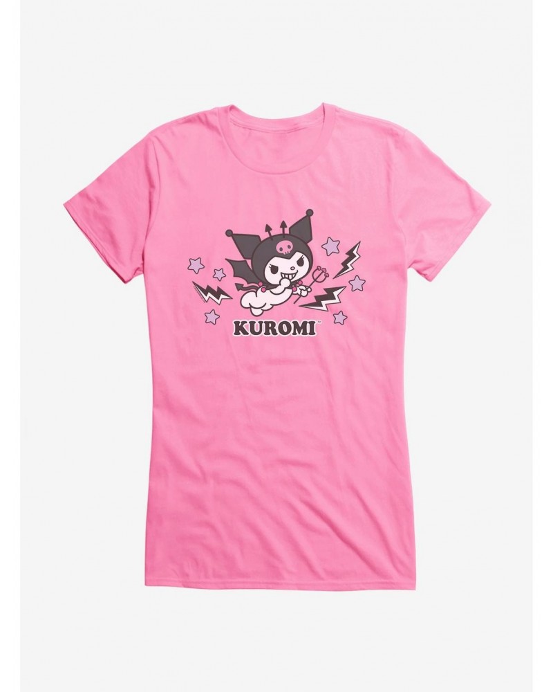 Kuromi Halloween Flying Girls T-Shirt $8.96 T-Shirts