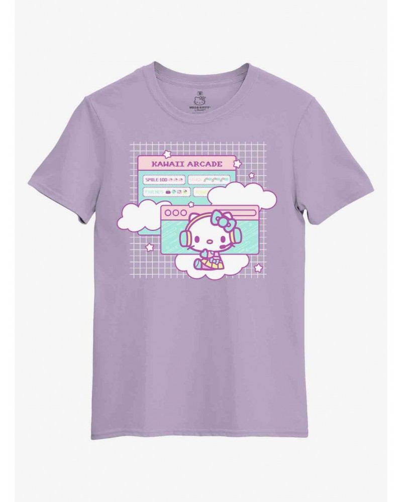 Hello Kitty Kawaii Arcade Boyfriend Fit Girls T-Shirt $8.37 T-Shirts