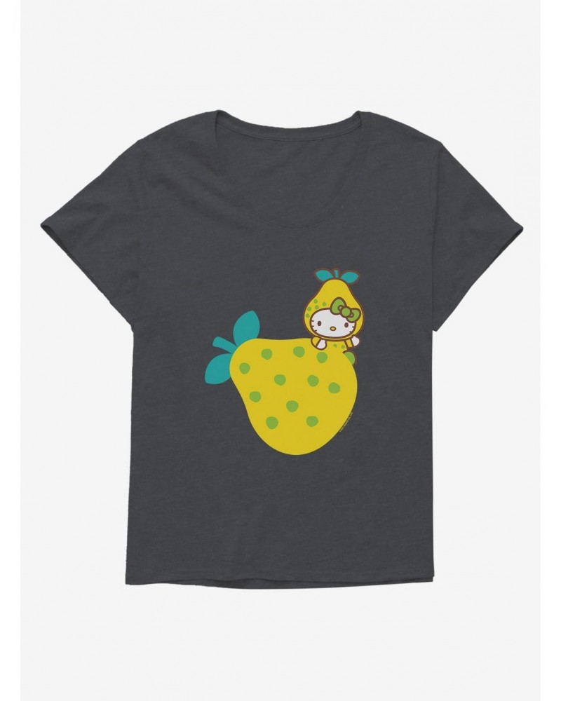 Hello Kitty Five A Day Hiding The Pear Girls T-Shirt Plus Size $8.09 T-Shirts