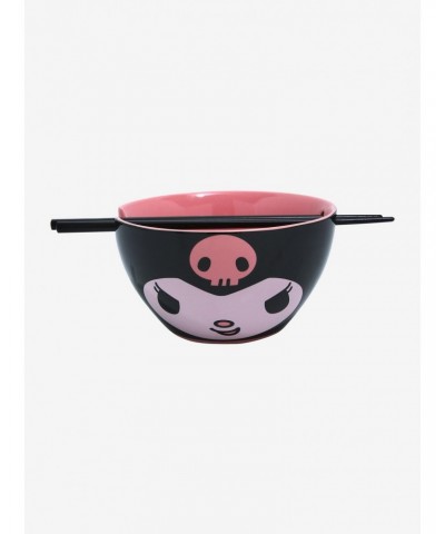 Kuromi Ramen Bowl With Chopsticks $4.94 Chopsticks